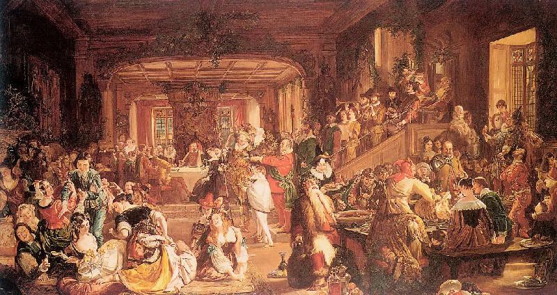 Maclise, Daniel Merry Christmas in the Baron's Hall